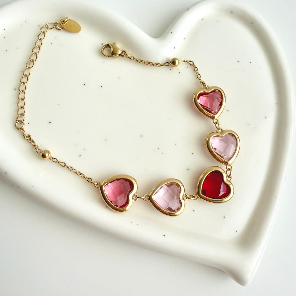 Milena Heart Charm Bracelet 💕