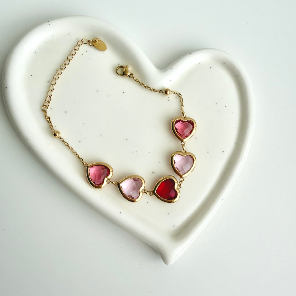 Milena Heart Charm Bracelet 💕