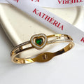 Sophia – Heart of Emerald Bracelet ✨