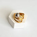 Orion #1 – Spiral Adjustable Gold Ring 🌙✨