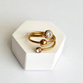Zoe – Double Band 18K Gold Plated Ring ✨💫