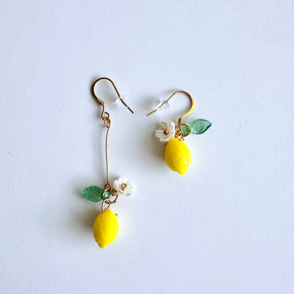 Miranda 🍋 – Lemon Blossom Drop Earrings