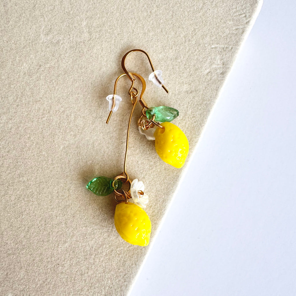 Miranda 🍋 – Lemon Blossom Drop Earrings