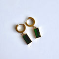 Juliette – Emerald Green 18K Gold Plated Drop Earrings 💚✨