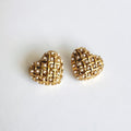 Sabrina – Woven Heart 18K Gold Plated Earrings 💛✨