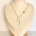 Danielle – Gold Plated Butterfly & Charm Drop Necklace ✨