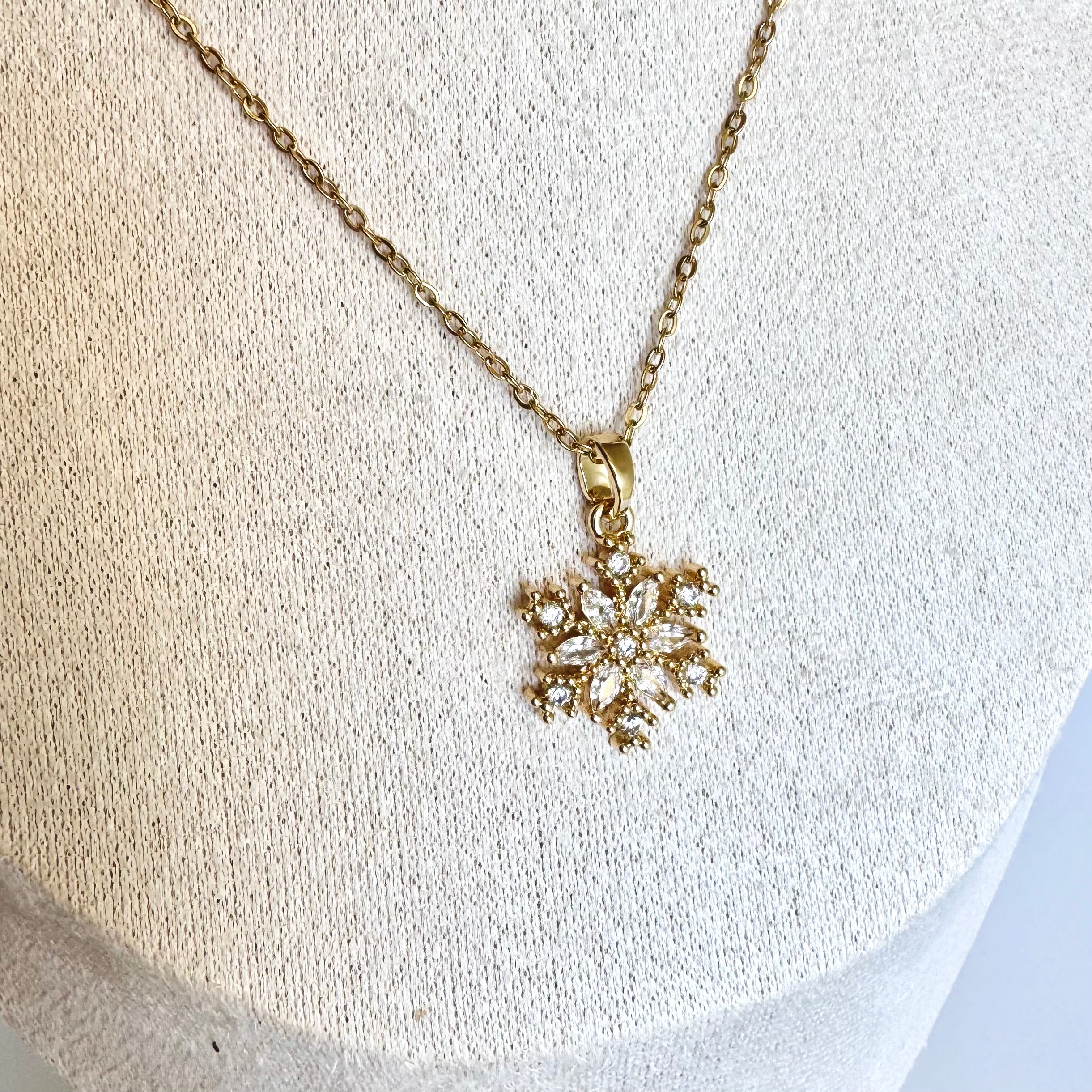 Mari – Snowflake Crystal Pendant ❄️✨