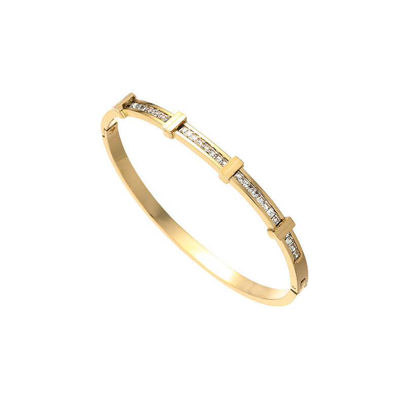 Anastasia 💛 18K Gold Plated Stainless Steel Bangle