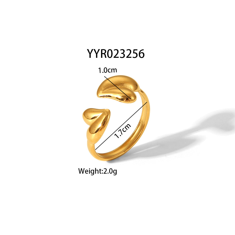 Amore – Adjustable Heart Ring 💫